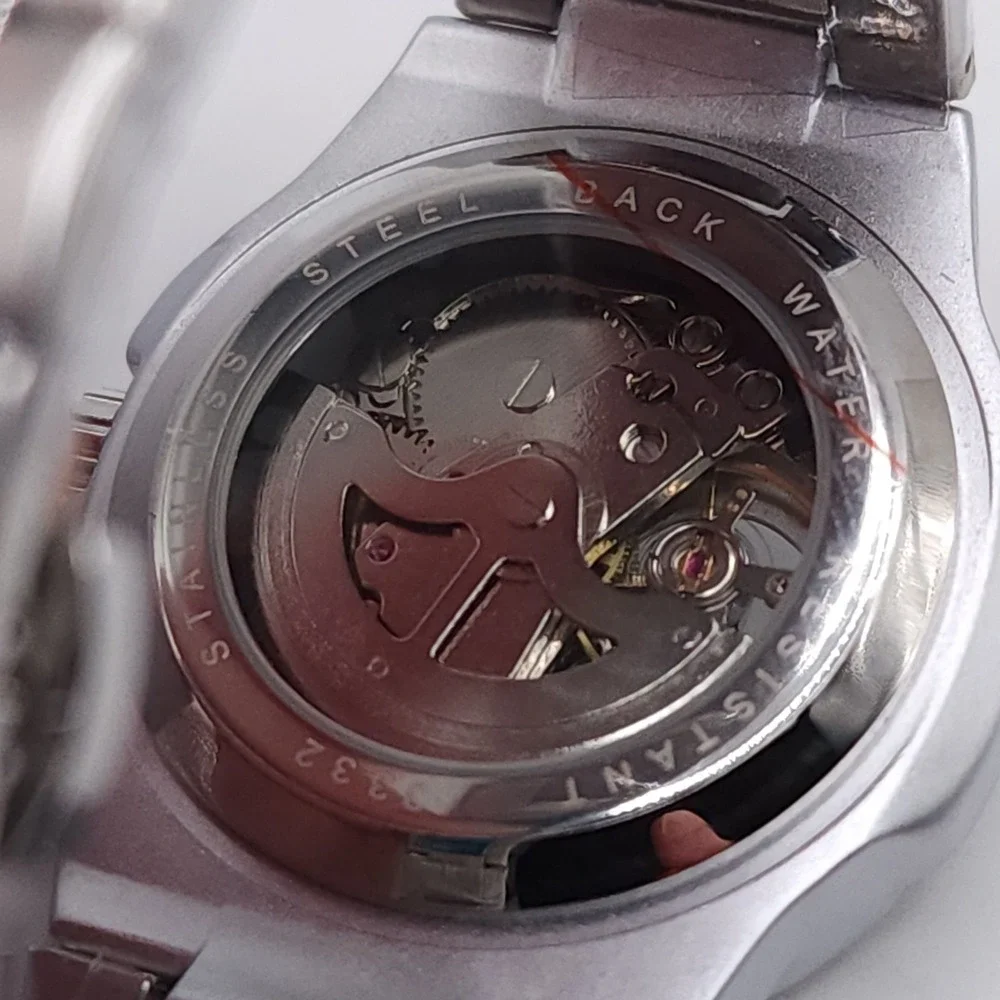 BIBI‎ Automatic Octagon Watch Silver 42mm